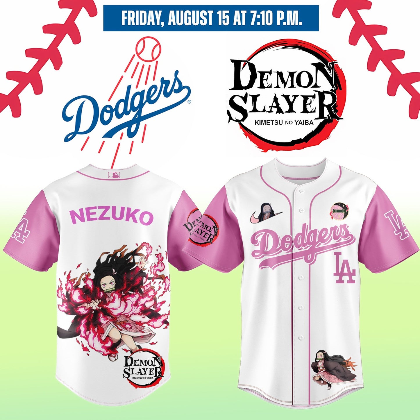 LA vs Demon slayer Kamado Nezuko JERSEY v2