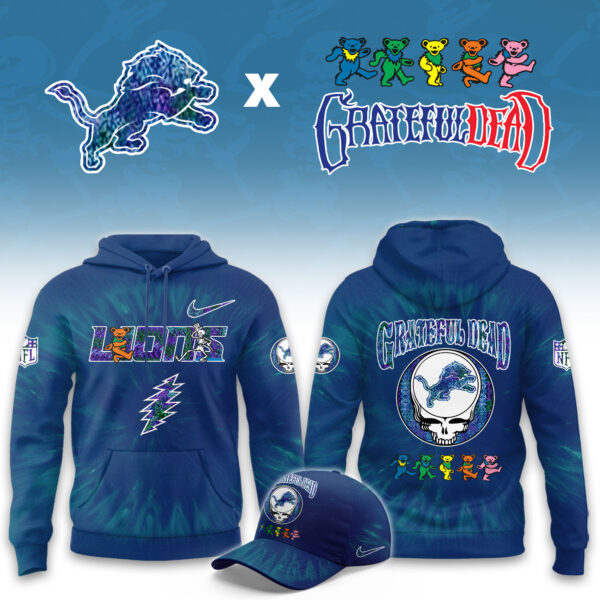 _Detroit Lions Grateful Dead Limited Hoodie
