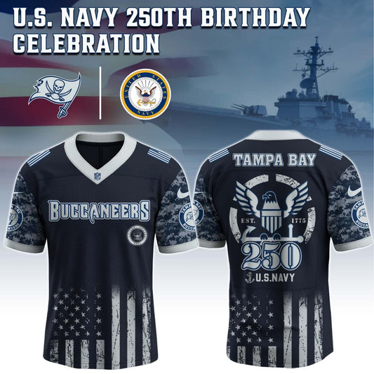 Tampa Bay Buccaneers NFL x U.S NAVY 250TH Birthday Special Edition Jersey