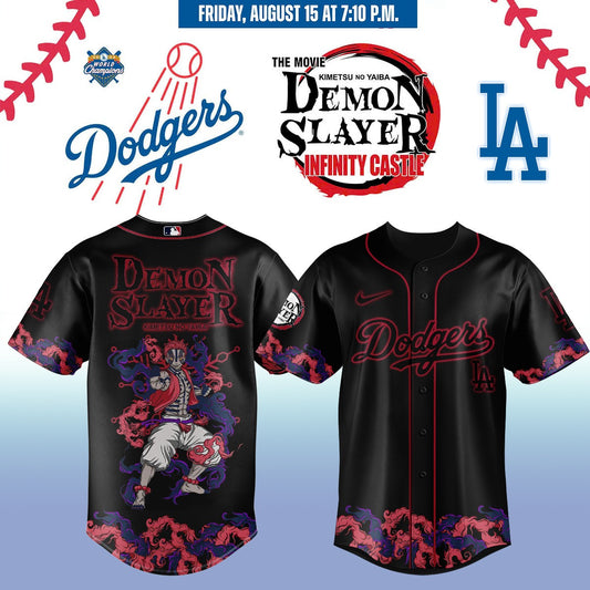 Los Angeles Dodgers x Demon Slayer: Kimetsu no Yaiba Jersey 2025