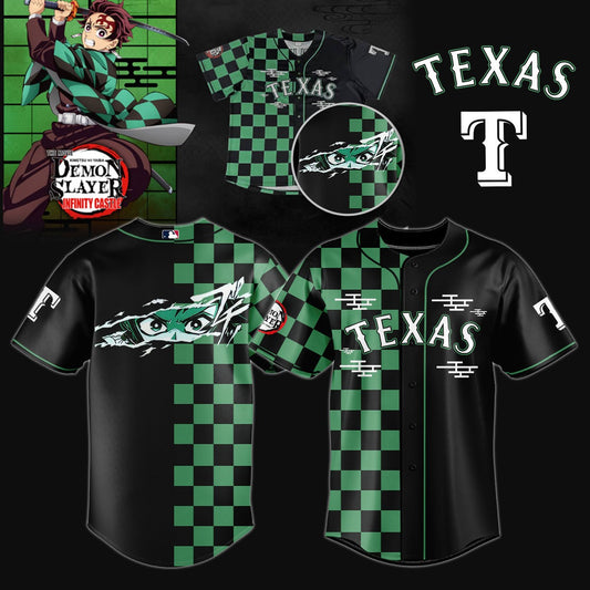 Texas Rangers _ Limited Edition Demon Slayer Jersey 2025