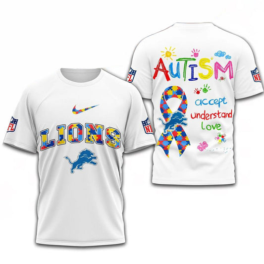 NFL Detroit Lions Autism Awareness Accept Understand Love Shirt Detroit Lions Merch