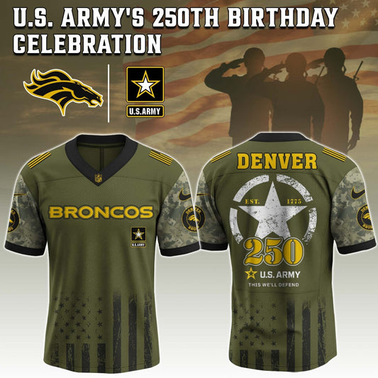 Denver Broncos NFL x U.S. ARMY'S 250TH Birthday Special Edition Jersey