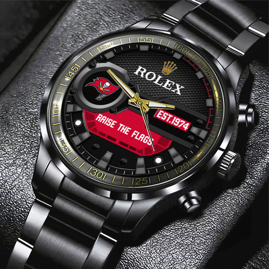 Tampa Bay Buccaneers x Rolex Black Stainless Steel Watch