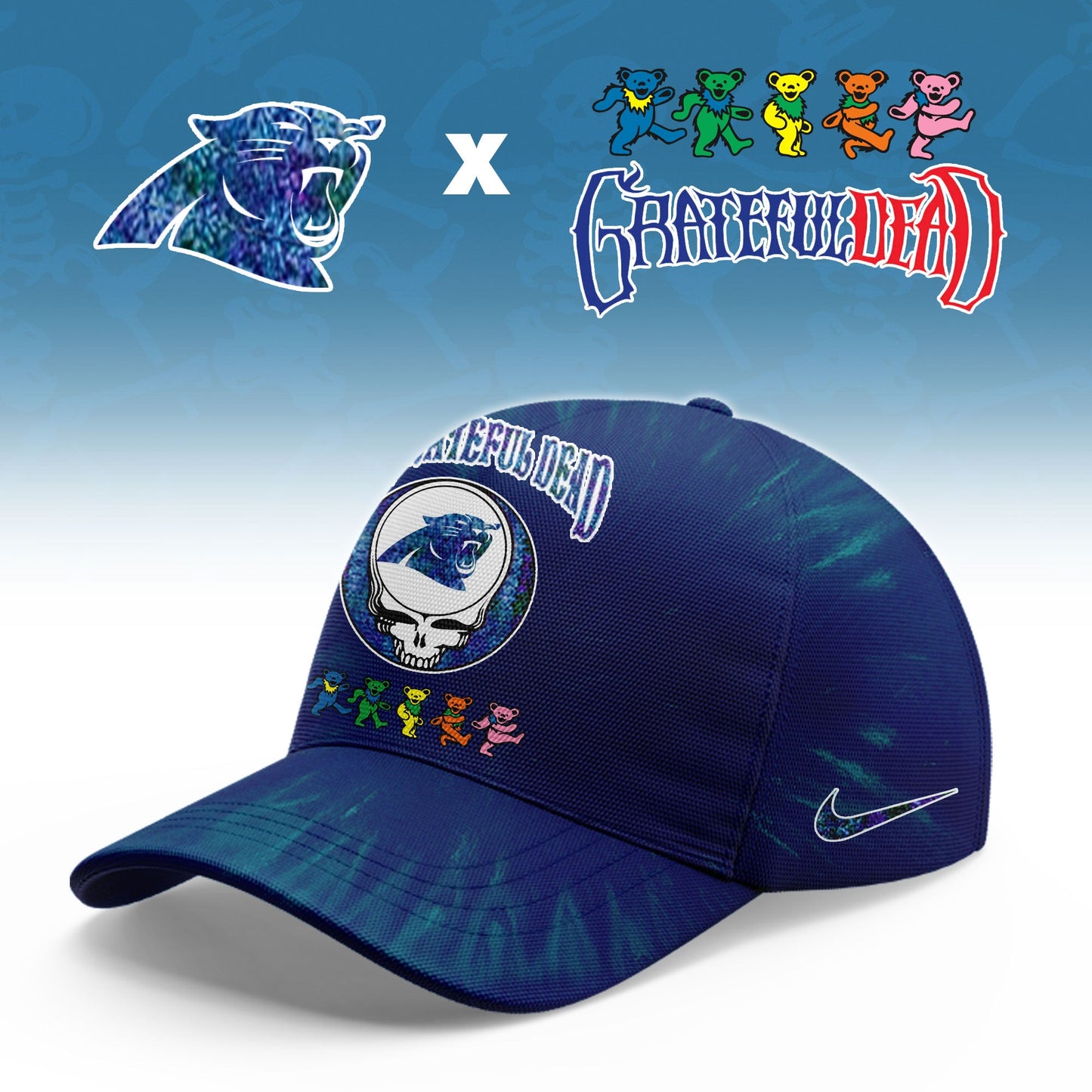 _Carolina Panthers  Grateful Dead Limited Hoodie
