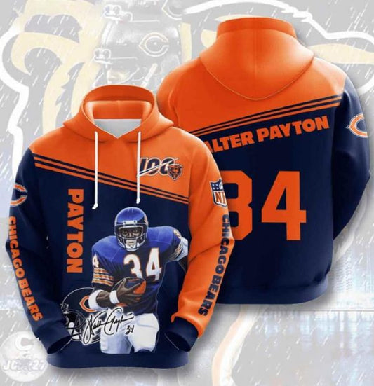 Paytom Chicago Bears Nfl Custom All Over Print 3D Hoodie