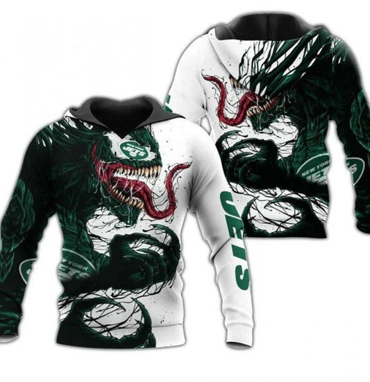 Nfl New York Jets Dragon Nfl Gift For Fan 3D Hoodie