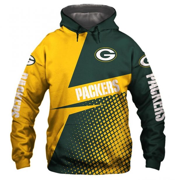 3D Hoodie Green Bay Packers NFL