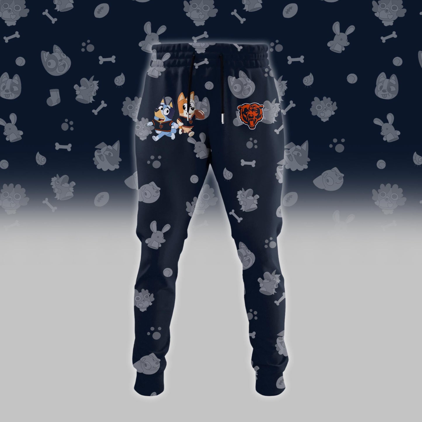 C.Bears x Bluey Night Limited Blue Hoodie
