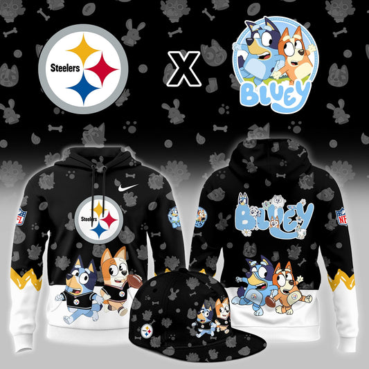 P.Steelers x Bluey Night Limited Hoodie
